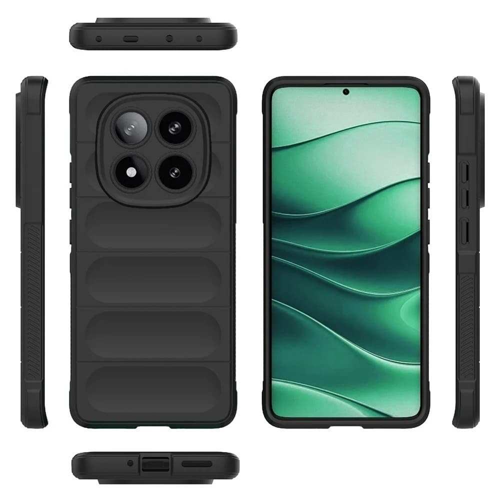 Ochranný kryt Techsuit Magic Shield pro Xiaomi Redmi Note 14 Pro 4G černý - náhled 2