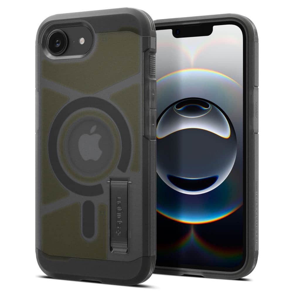 Spigen Tough Armor MagSafe pro iPhone 16e v černé barvě Frost - náhled 2