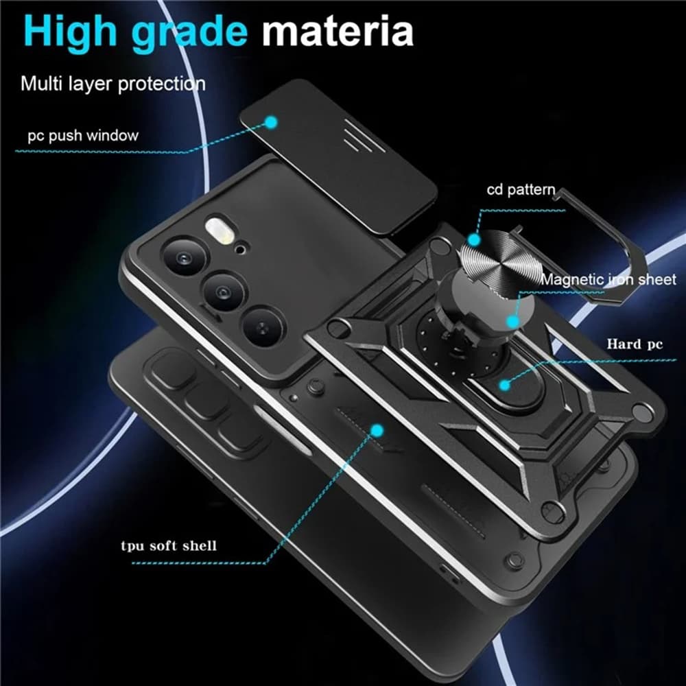 Pouzdro Techsuit CamShield Series pro Realme C75/Realme 14x černé - náhled 2