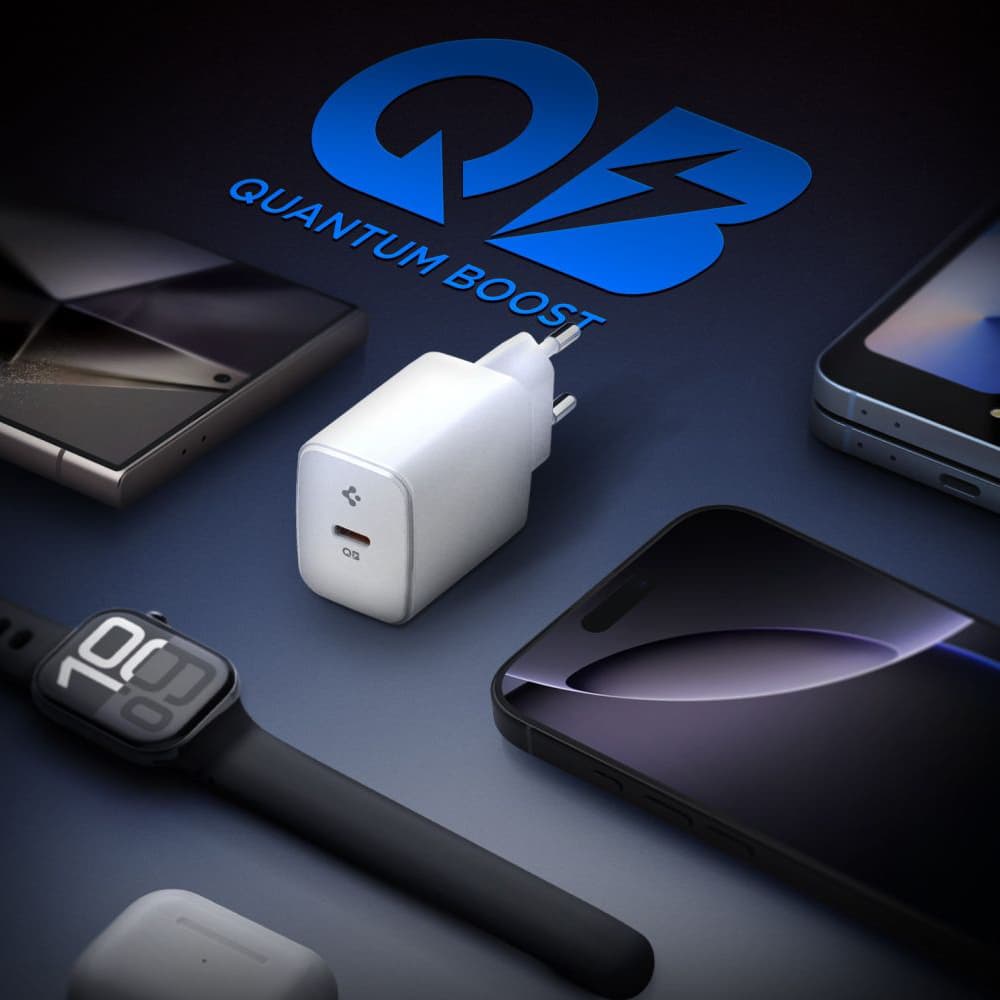 Nabíječka do zdi Spigen Essential EE201EU Type-C bílá - náhled 2