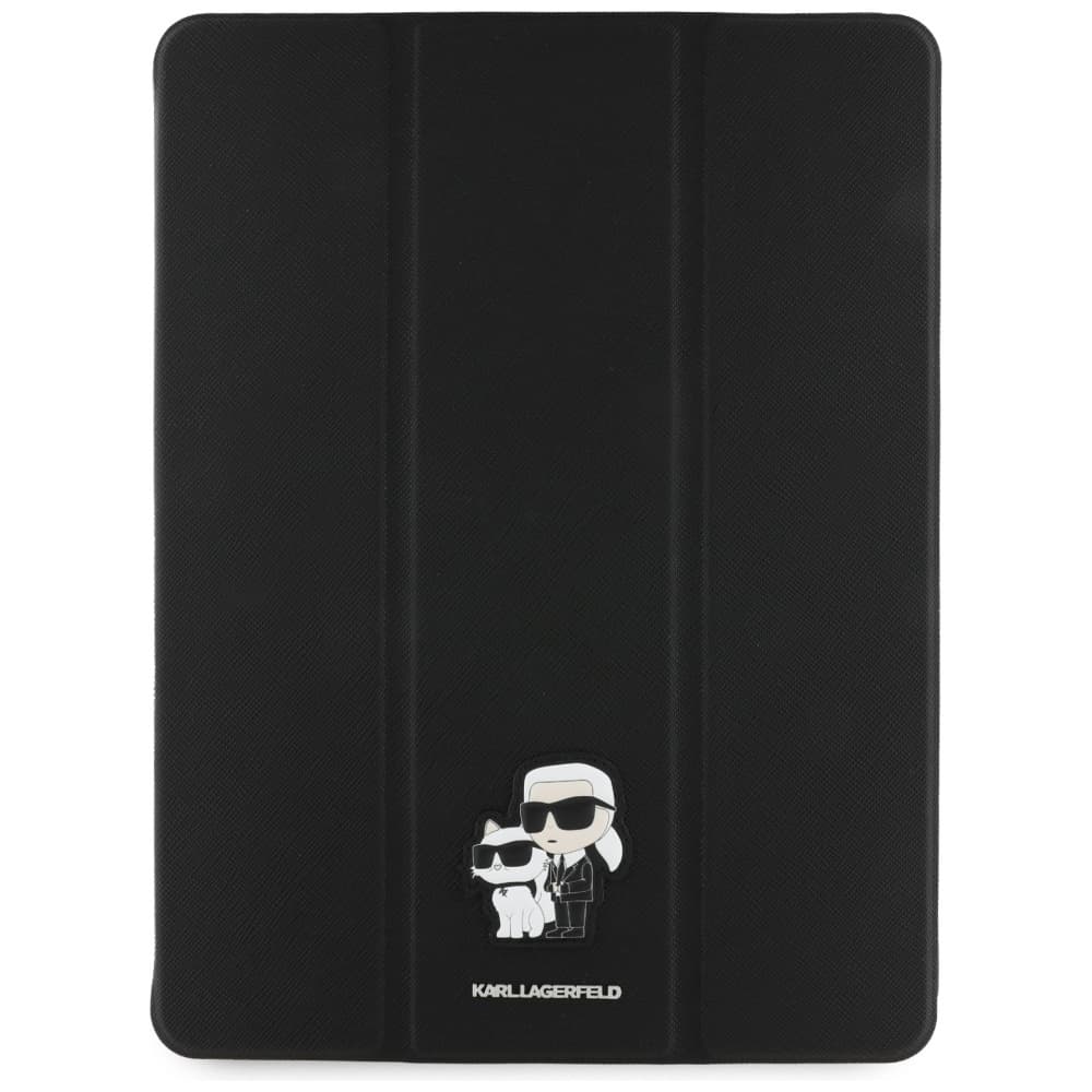 Karl Lagerfeld Saffiano Magnetic Karl &amp; Choupette iPad Air 13 2024/2025 černá - náhled 2
