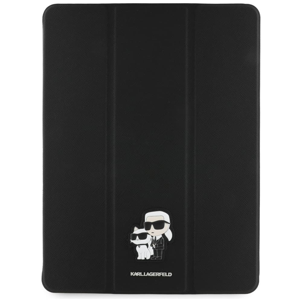 Karl Lagerfeld Saffiano Magnetic Karl &amp; Choupette pro iPad Pro 13 černá - náhled 2