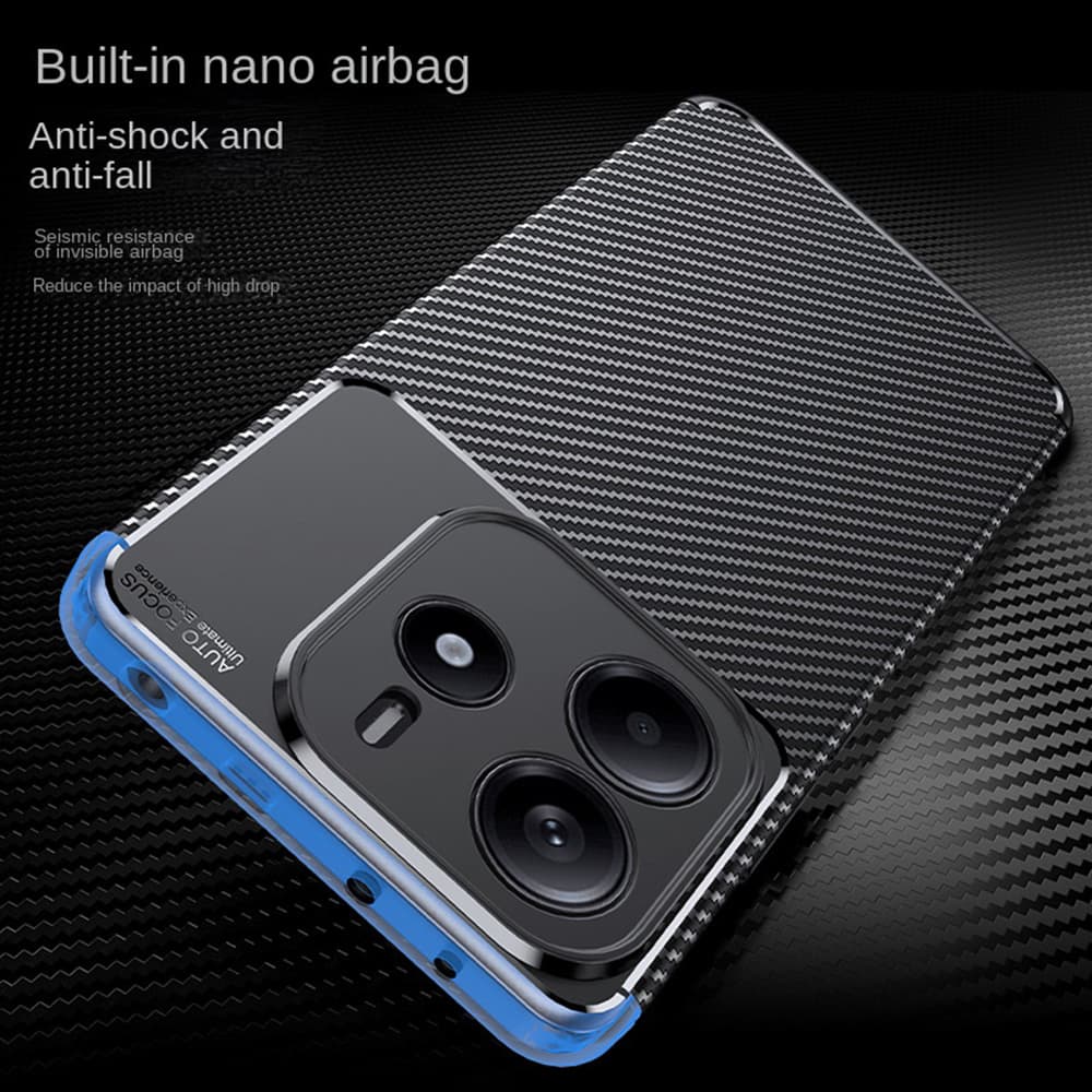 Pouzdro Techsuit CarbonFiber pro Xiaomi Redmi Note 14 5G černé - náhled 2