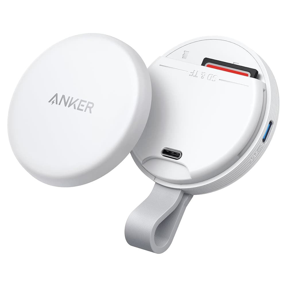 Anker Memory Card Reader MagGo A83D1G21 pro Apple s USB-C adaptérem MagSafe přenos dat 312 MB/s bílý - náhled 2