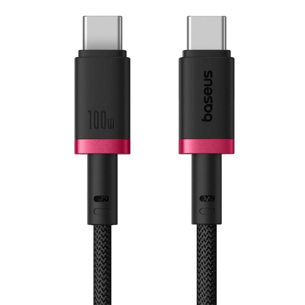 Baseus - datový kabel Dura Series (P10377803U01-01) - pro MacBook, Type-C, rychlé nabíjení, PD 100W, 480Mbps, 1m - červeno-černý - náhled 2
