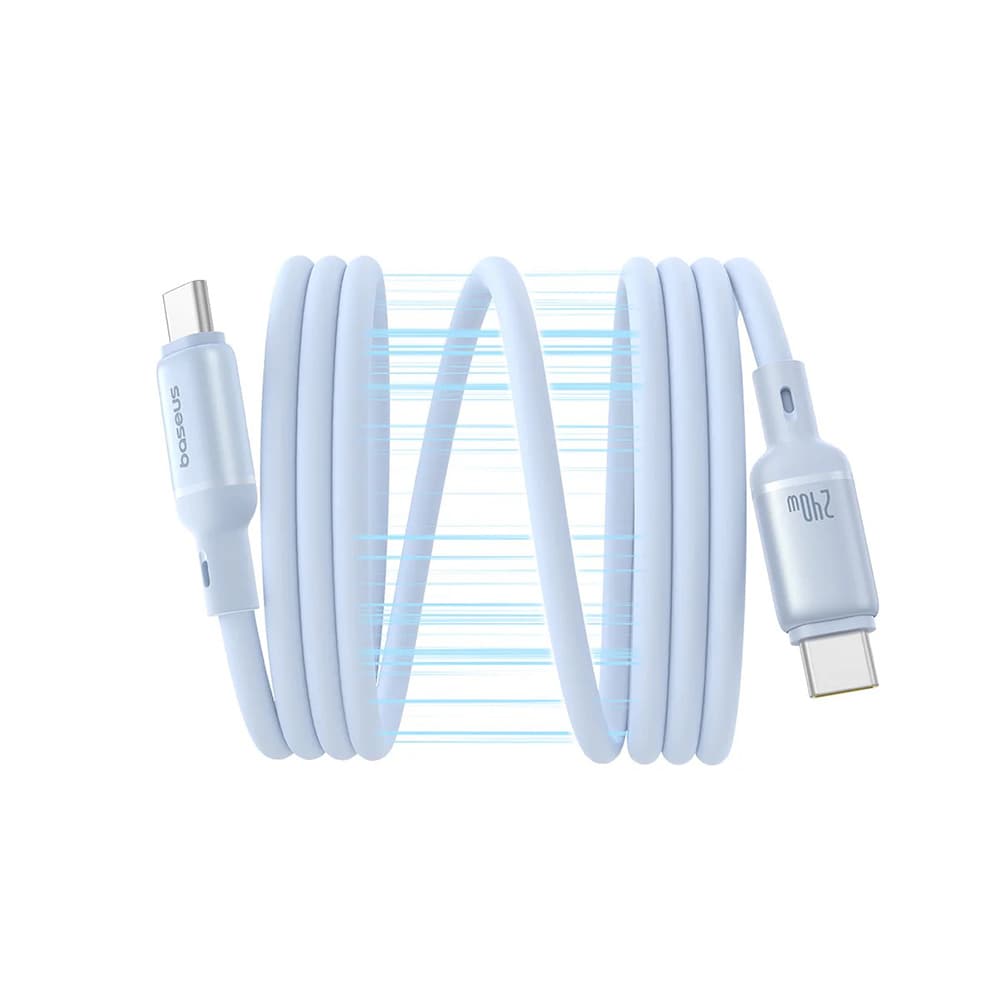 Baseus Data Cable PicoGo magnetický Type-C na Type-C 240W 1m modrý - náhled 2