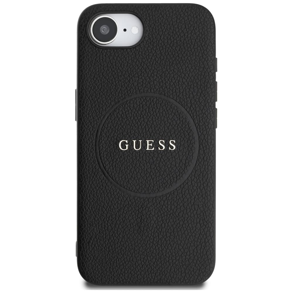 Guess Grained Gold Ring MagSafe GUHMPSE4PGHSMMK iPhone 16e černý - náhled 2