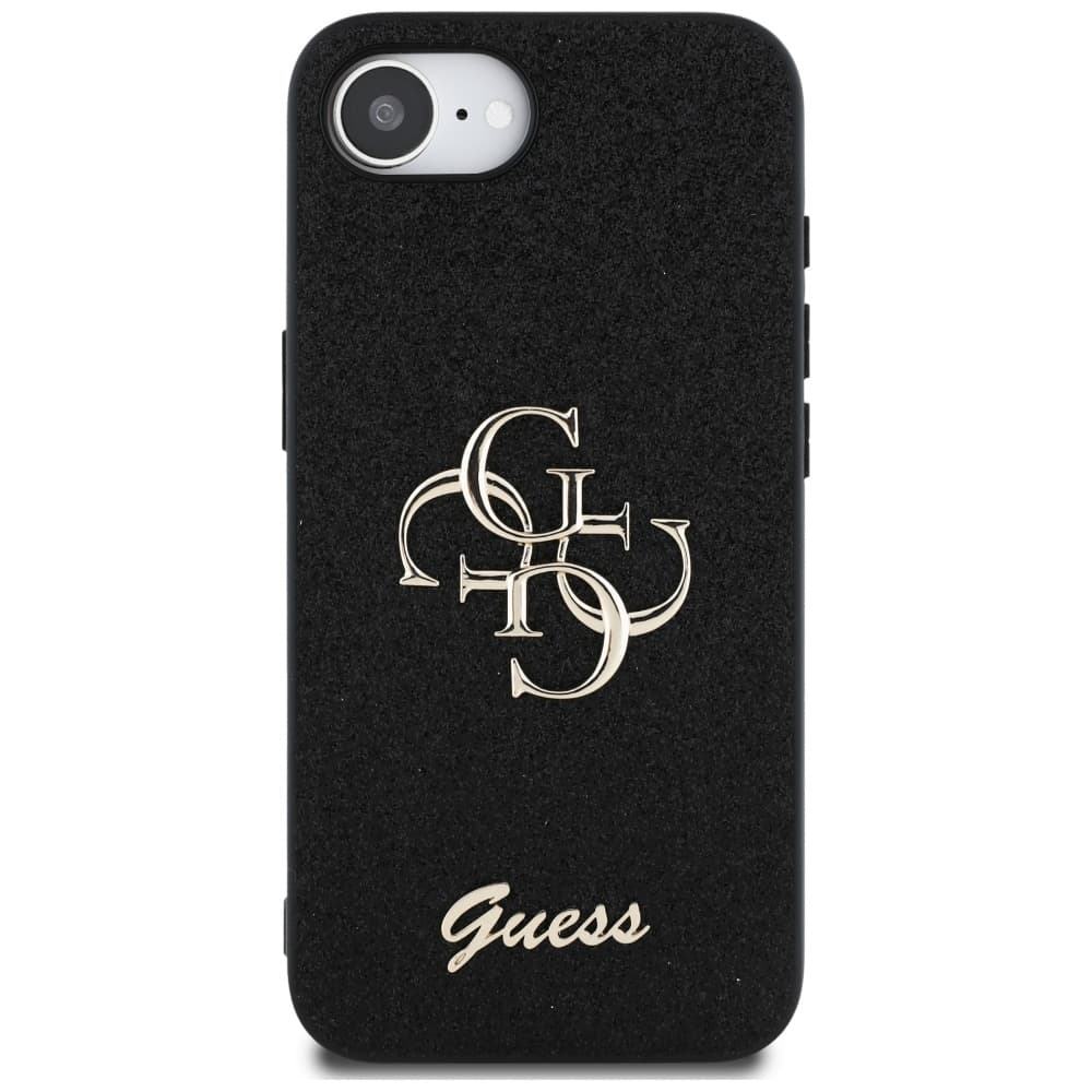 Guess Glitter Fixed Big 4G GUHCPSE4HG4SGK iPhone 16e Černá - náhled 2