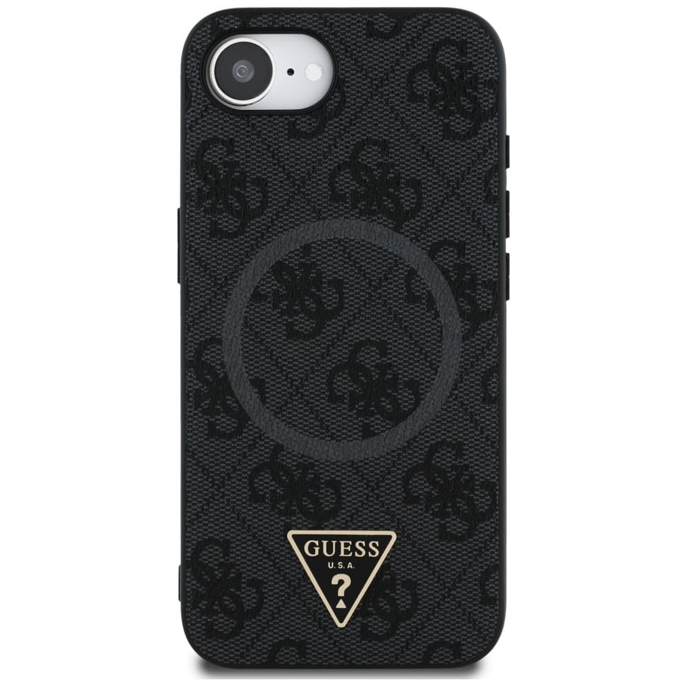 Guess 4G Ring Triangle Logo MagSafe GUHMPSE4P4TDPK iPhone 16e černá - náhled 2