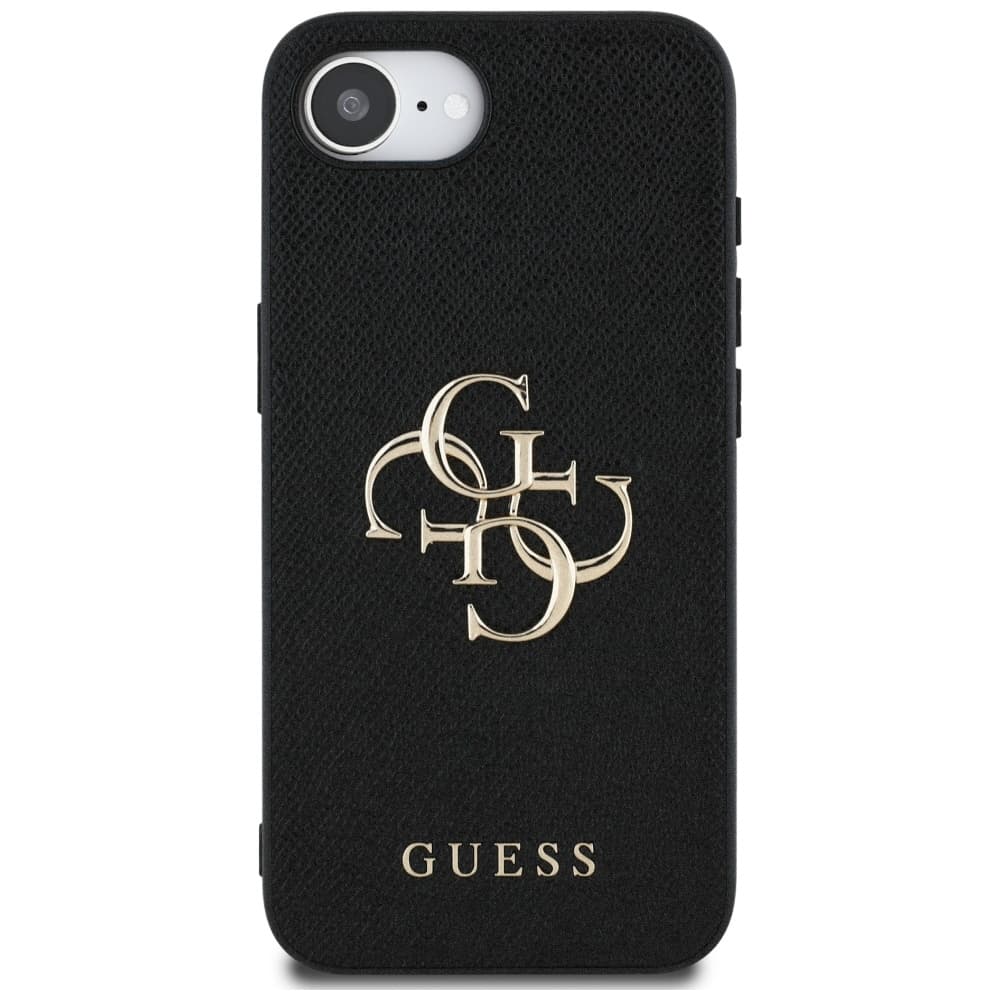 Guess Hardcase 4G Grained Big and Classic Logo iPhone 16e černý - náhled 2