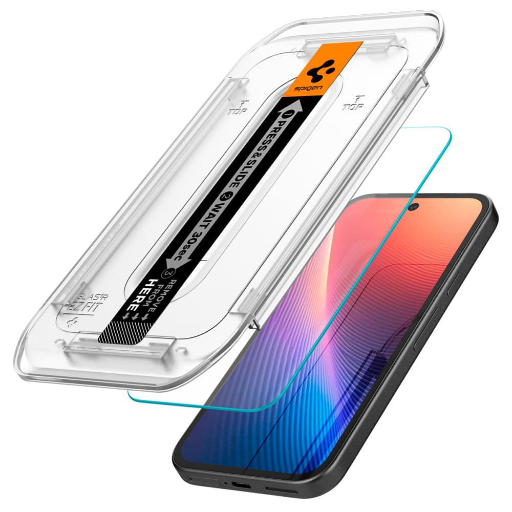 Spigen Glas.tR EZ-FIT (2 pack) Google Pixel 9a Čirý - náhled 2