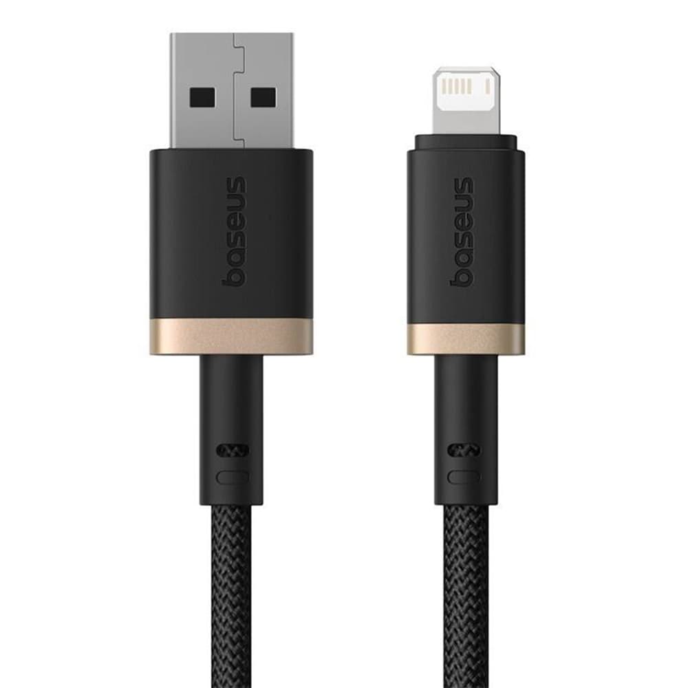 Baseus Data Cable Dura Series USB na Lightning Rychlé nabíjení 2m Zlatá Černá - náhled 2