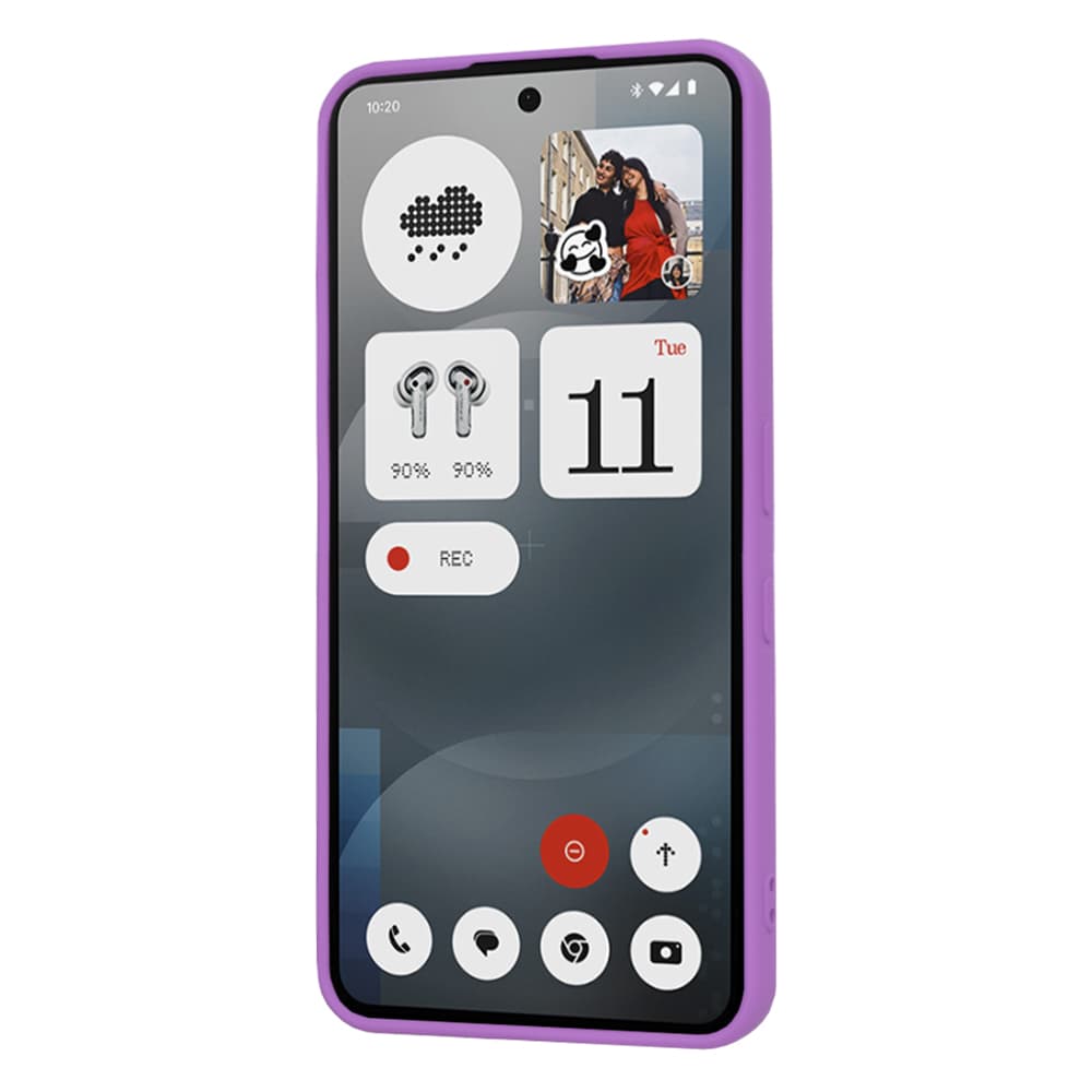 Techsuit SoftFlex pouzdro pro Nothing Phone 3a fialové - náhled 2