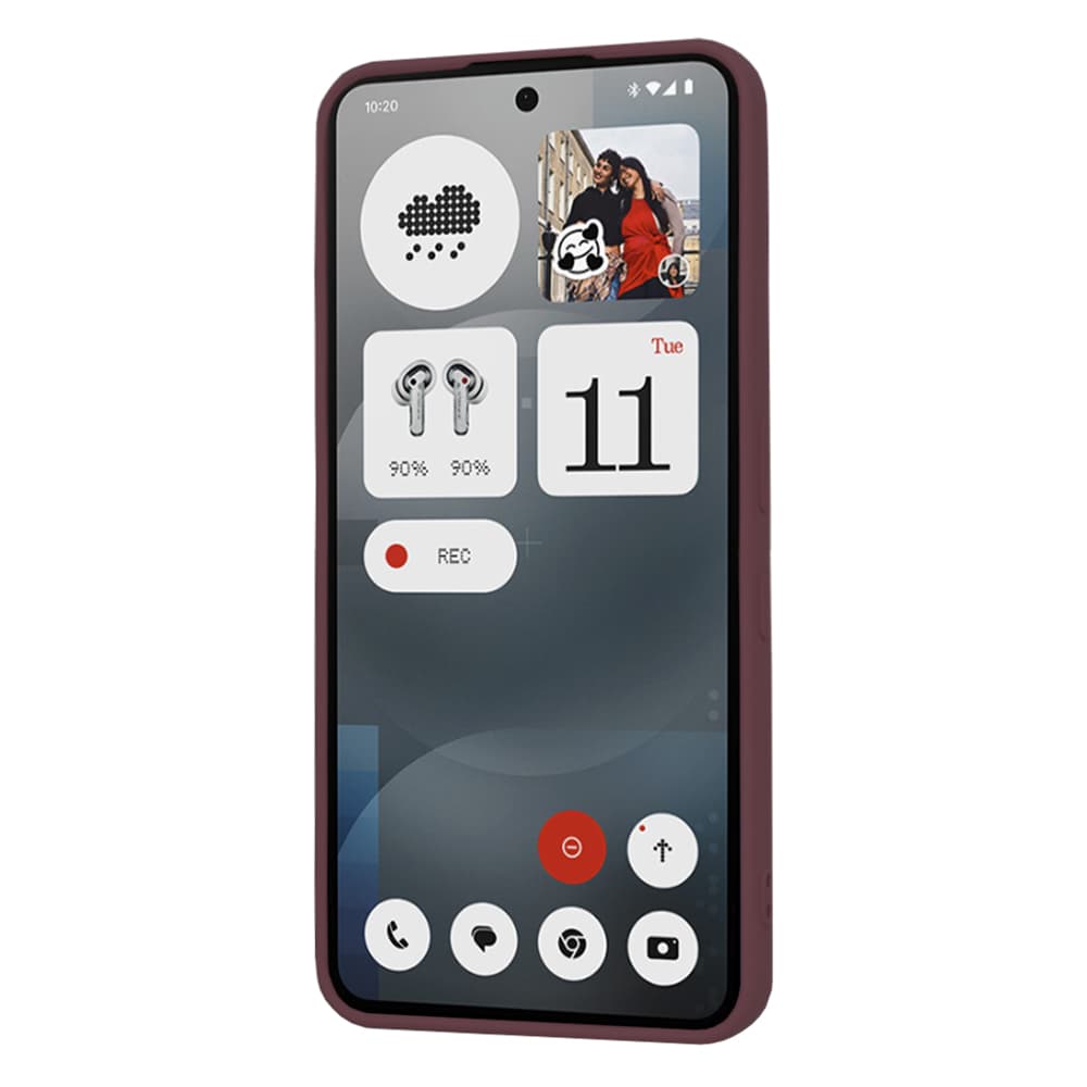 Techsuit SoftFlex Nothing Phone (3a) švestkově červený - náhled 2