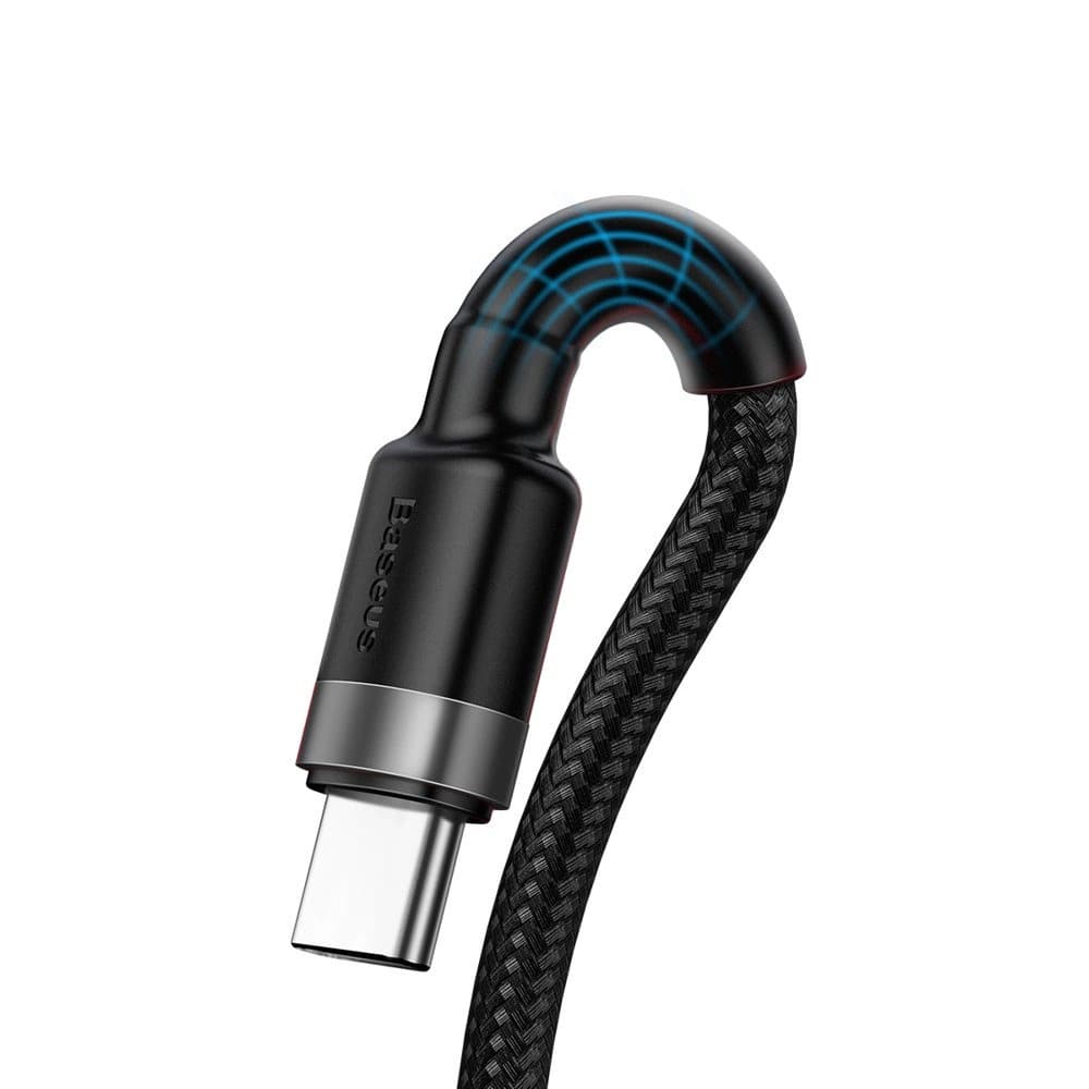 Baseus Data Cable Cafule Series Metal USB na Type-C Rychlonabíjení 1m Černá - náhled 2