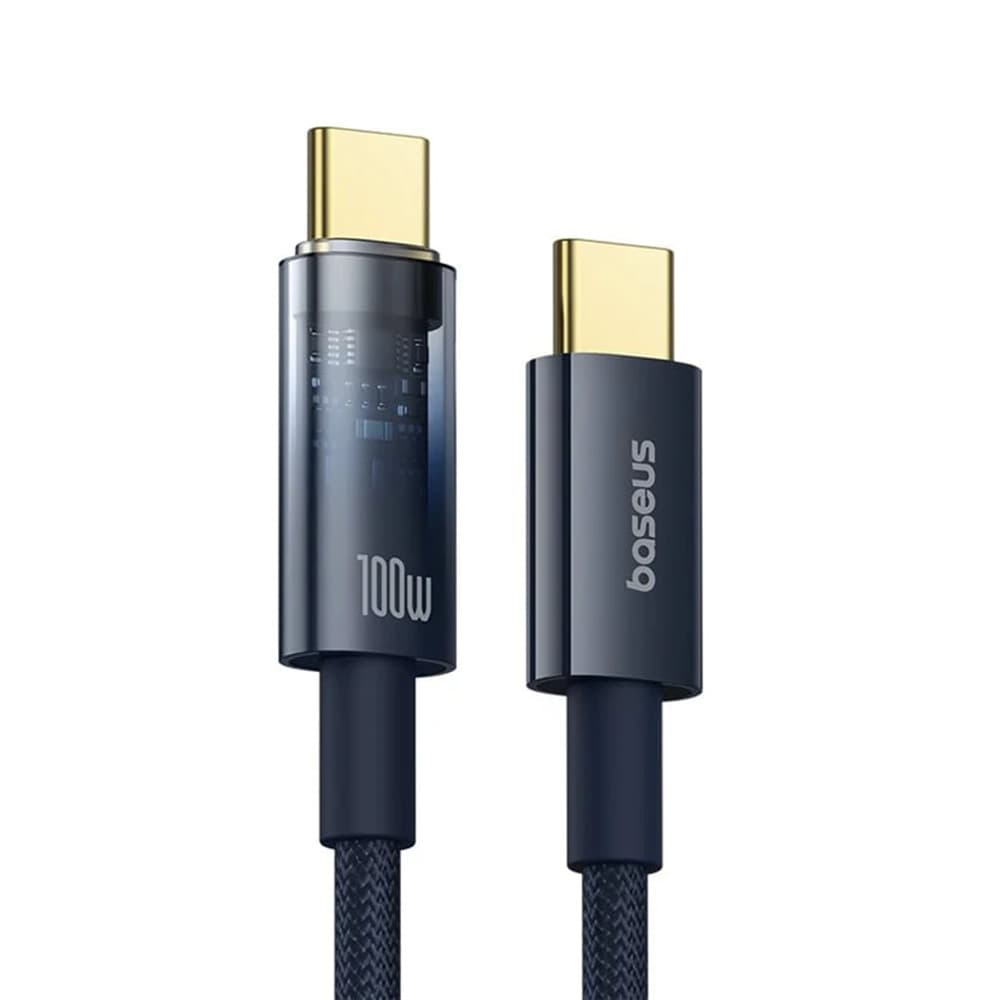 Baseus Data Cable Explorer Type-C Rychlé Nabíjení 100W 1m Tmavě Modrá - náhled 2