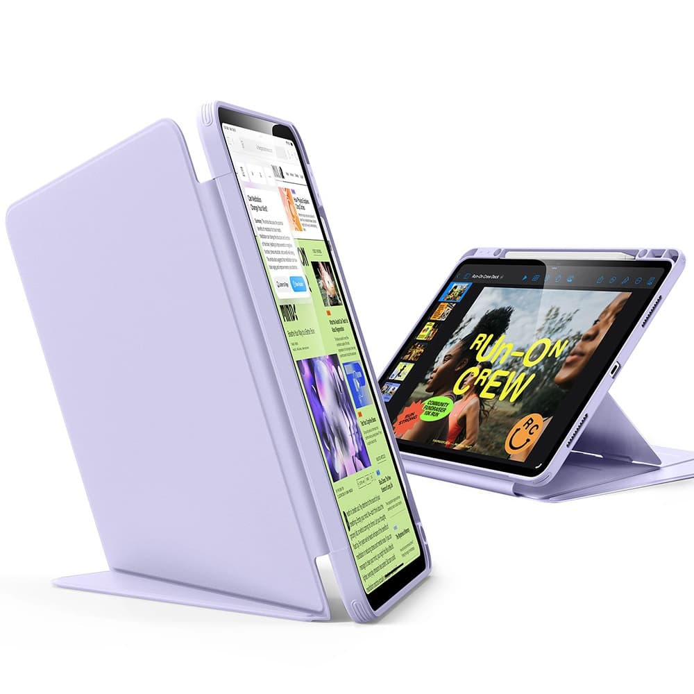 ESR Flip Hybrid s držákem na tužku pro iPad Air 4/5/11 fialová - náhled 2