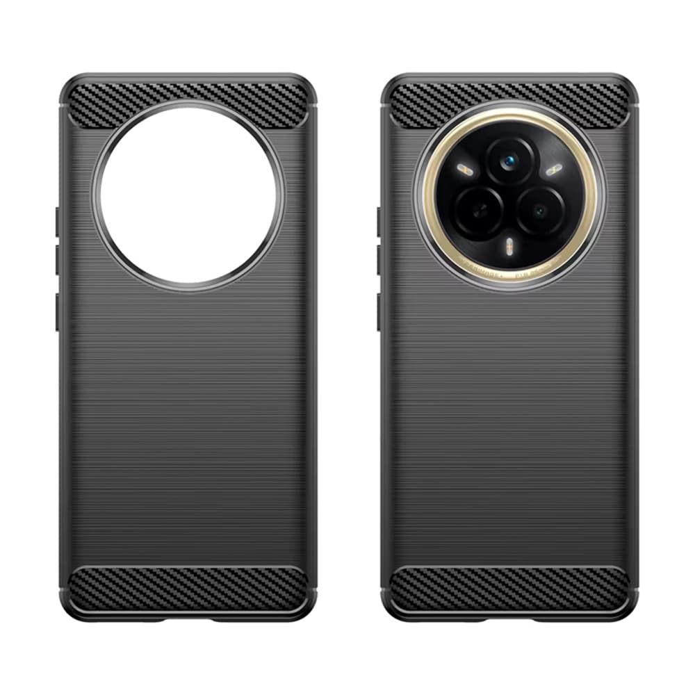 Pouzdro Techsuit Carbon Silicone pro Realme 14 Pro černé - náhled 2