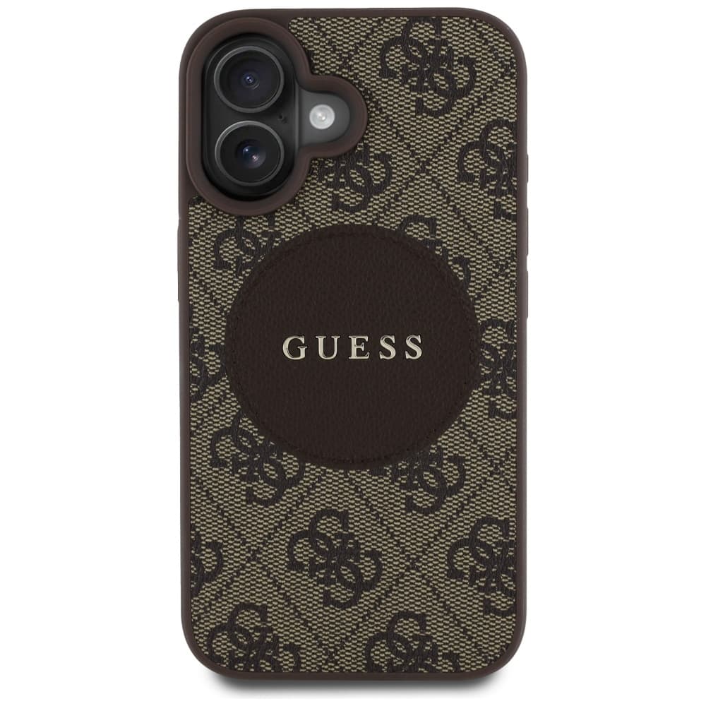 Guess 4G Circle Classic Logo MagSafe iPhone 16 Hnědá - náhled 2