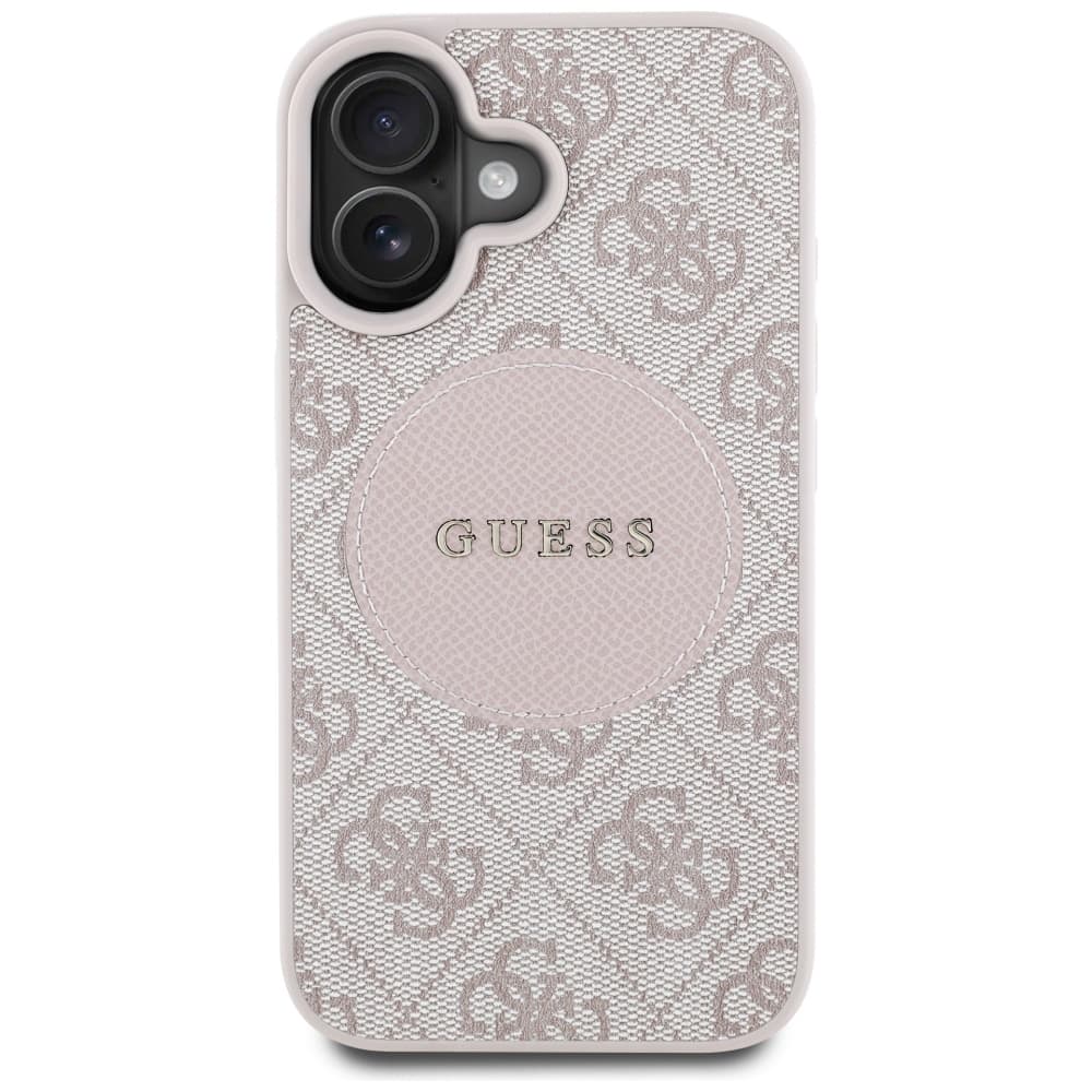 Guess 4G Circle Classic Logo MagSafe iPhone 16 Růžová - náhled 2
