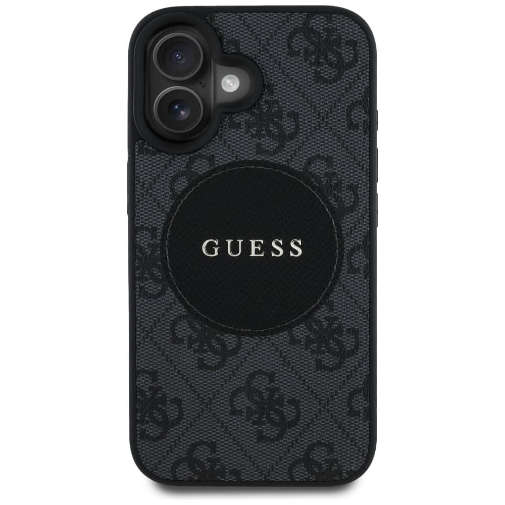 Guess 4G Circle Classic Logo MagSafe iPhone 16 Černá - náhled 2