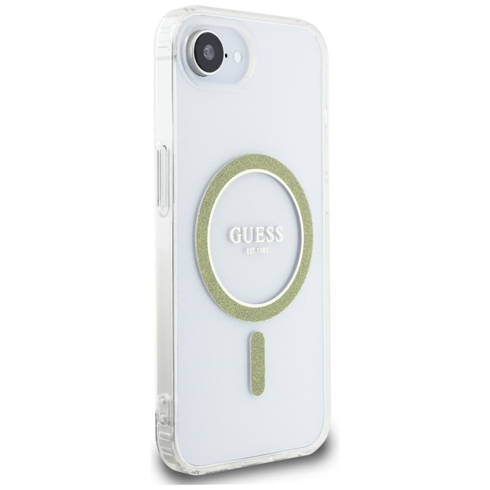Guess IML Glitter Circle MagSafe GUHMPSE4HFGERET iPhone 16e průhledný - náhled 2
