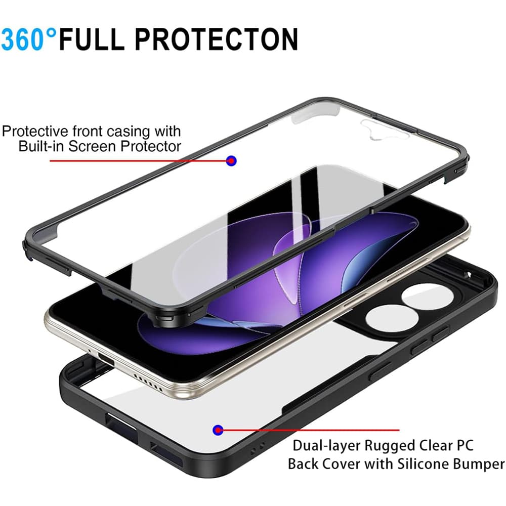 Techsuit ColorVerse 360 Series + Ochranné sklo Oppo Reno13 F 4G / Reno13 F 5G / Reno13 FS 5G Modrá - náhled 2