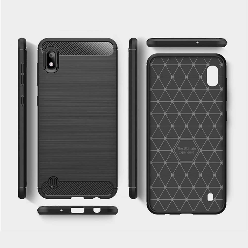 Techsuit Karbon Silikon Samsung Galaxy A10 M10 Černá - náhled 2
