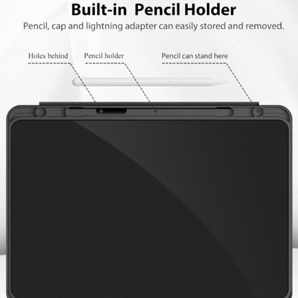 Techsuit Flex Trifold s držákem na tužku pro Xiaomi Redmi Pad SE 4G 8.7" černá - náhled 2