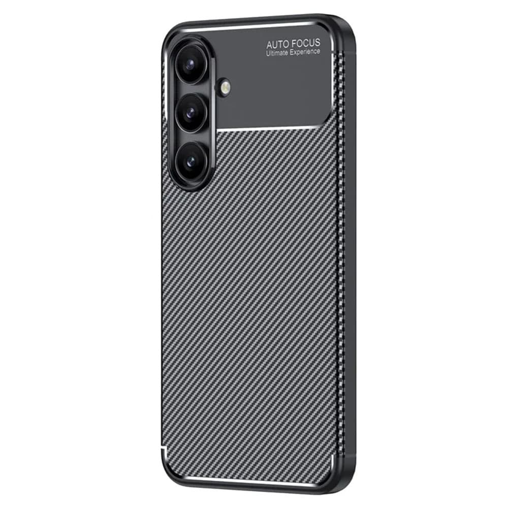 Techsuit CarbonFiber kryt Samsung Galaxy S24 FE černý - náhled 2