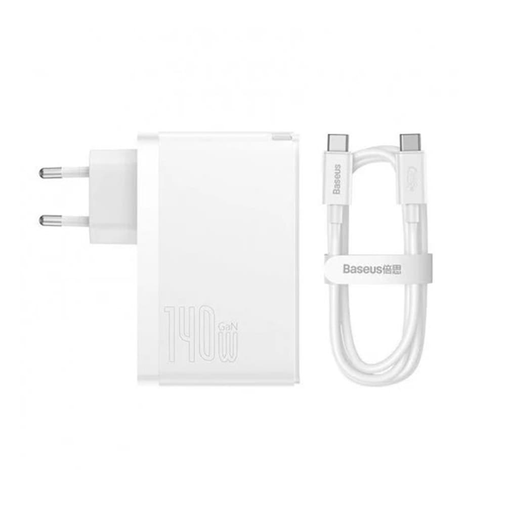 Baseus Charger GaN5 Pro CCGP100202 140W 2xTypeC USB 1m White - náhled 2