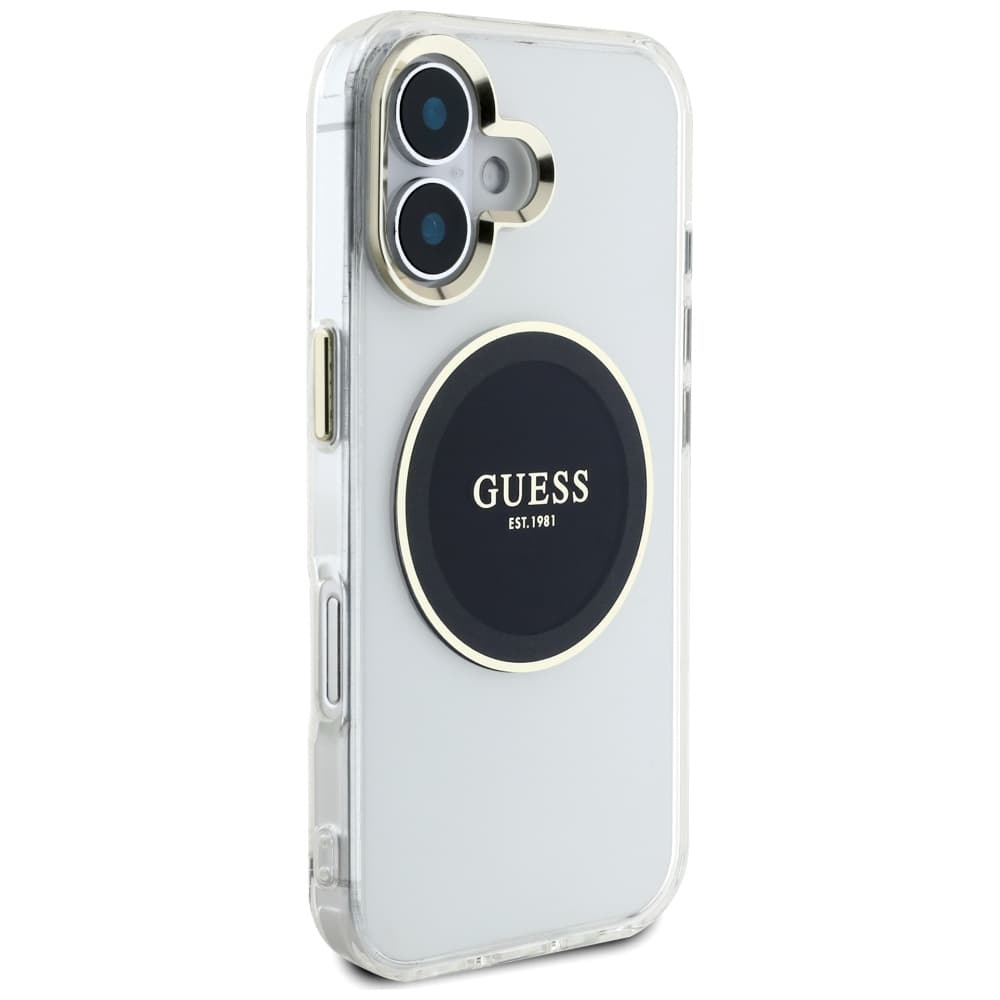 Guess IML Metal Colored Circle MagSafe GUHMP16SHTDRCEDK iPhone 16 černá - náhled 2