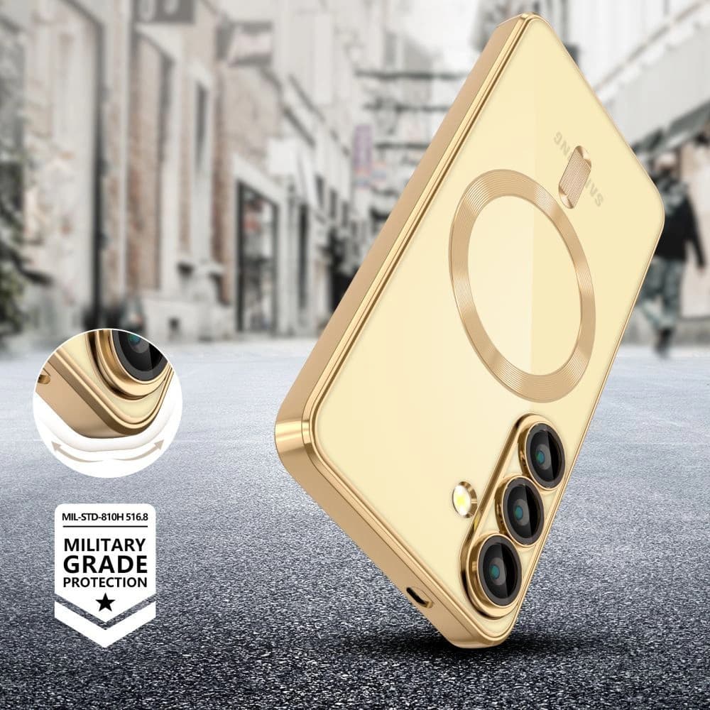 Techsuit Luxury Crystal MagSafe pro Samsung Galaxy S25 Edge růžový - náhled 2