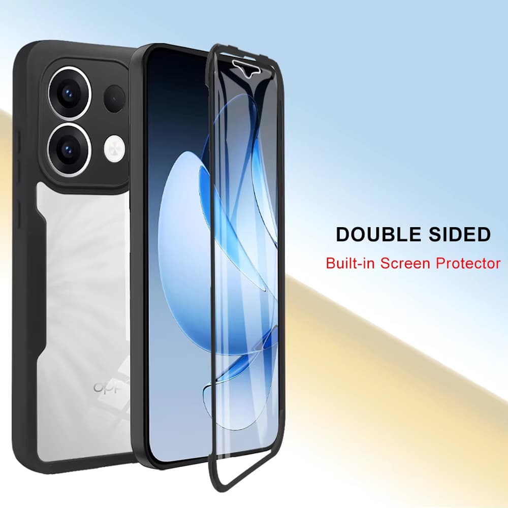 Techsuit ColorVerse 360 Series s ochranou displeje pro Oppo Reno13 černá - náhled 2