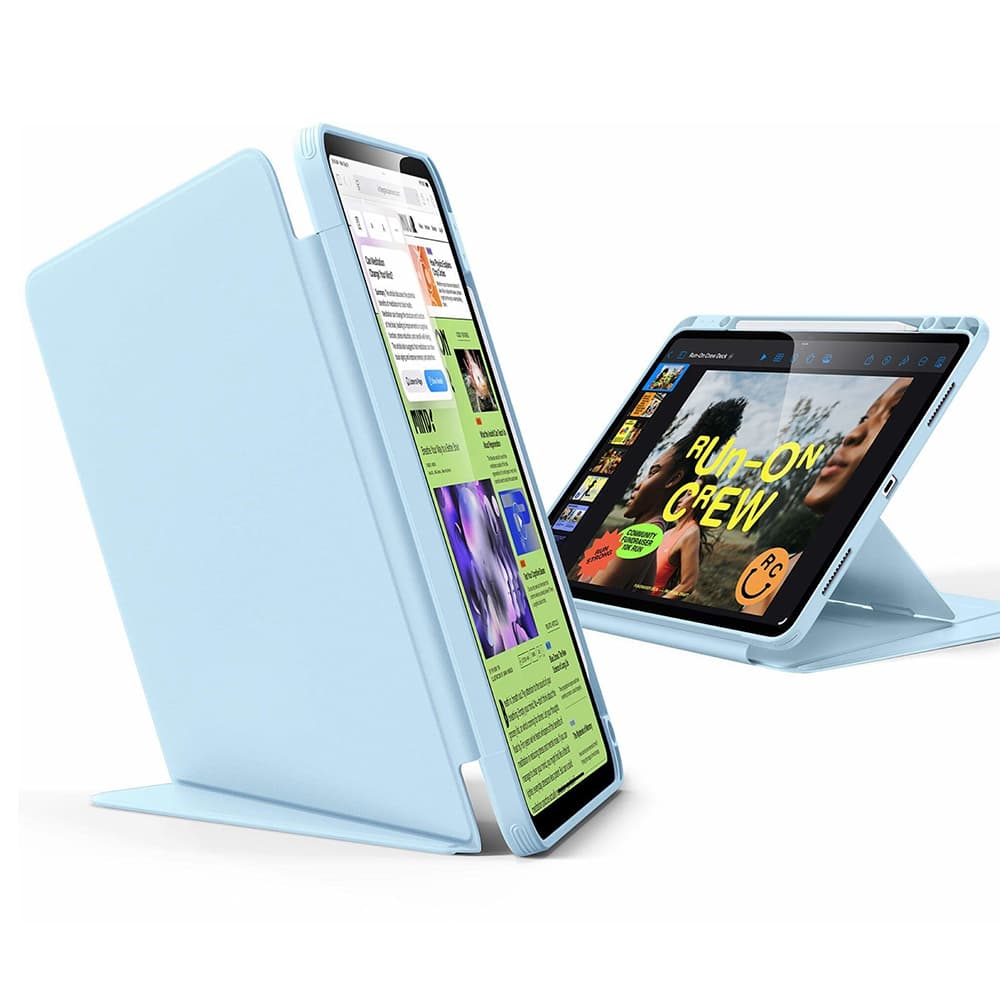 Pouzdro ESR Flip Hybrid s držákem na tužku iPad Air 13 2024/2025 nebesky modré - náhled 2