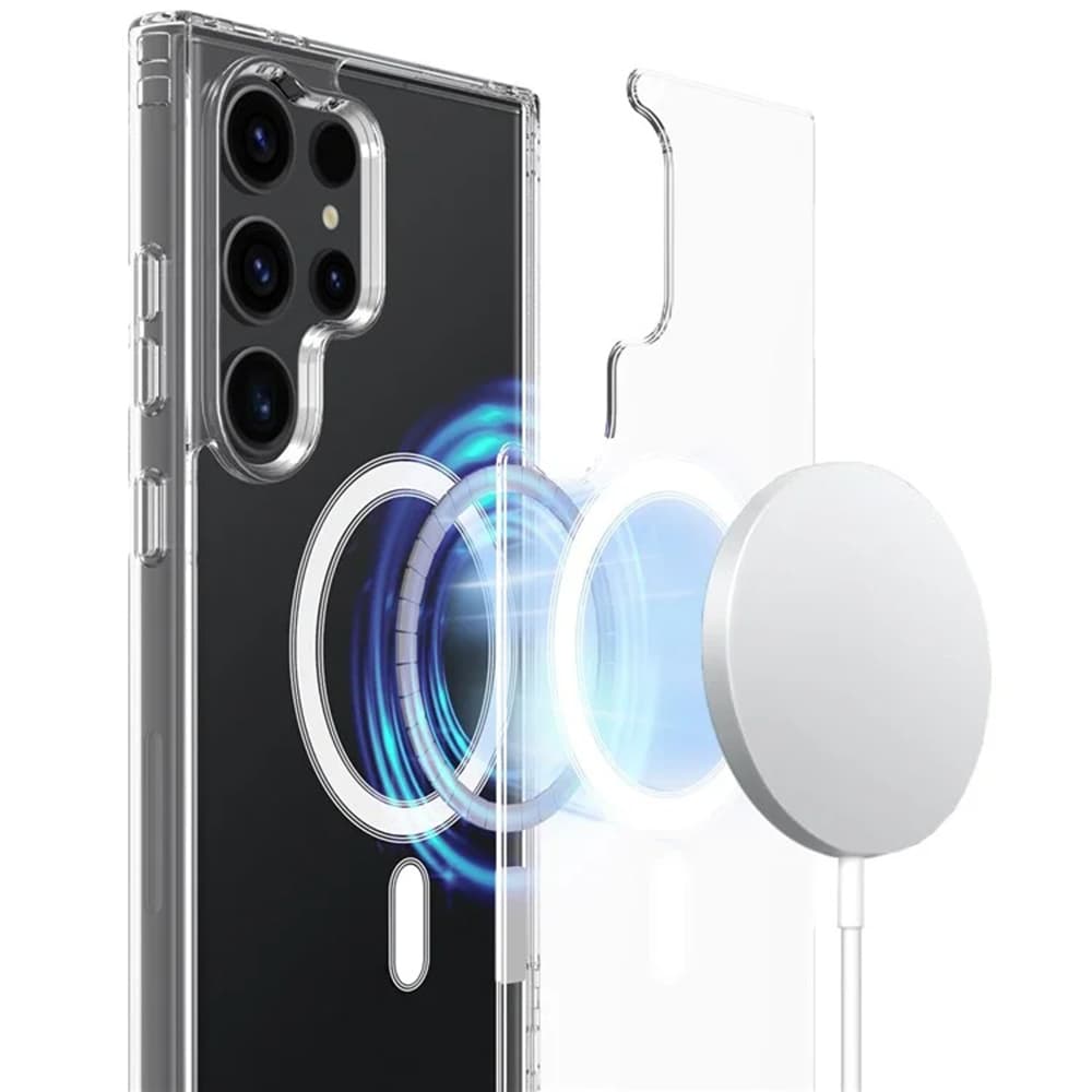 Techsuit MagSafe Pro pro Samsung Galaxy S25 Ultra průhledný - náhled 2
