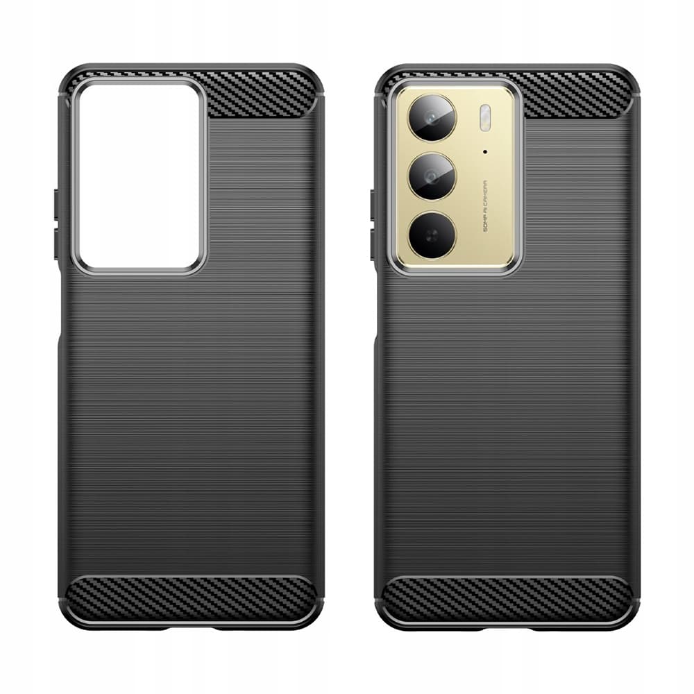 Techsuit Carbon Silicone pro Realme C75 Realme 14x černá - náhled 2