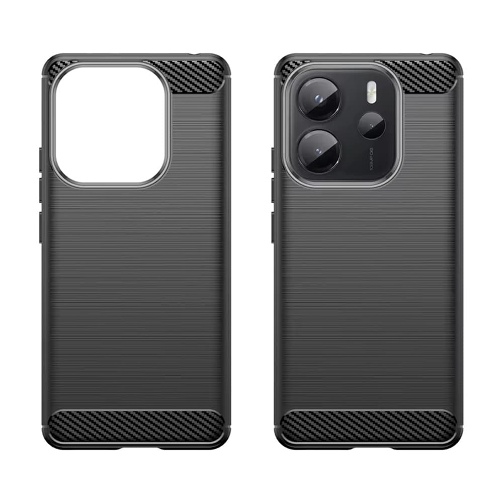 Pouzdro Techsuit Carbon Silicone pro Xiaomi Redmi Note 14S černé - náhled 2