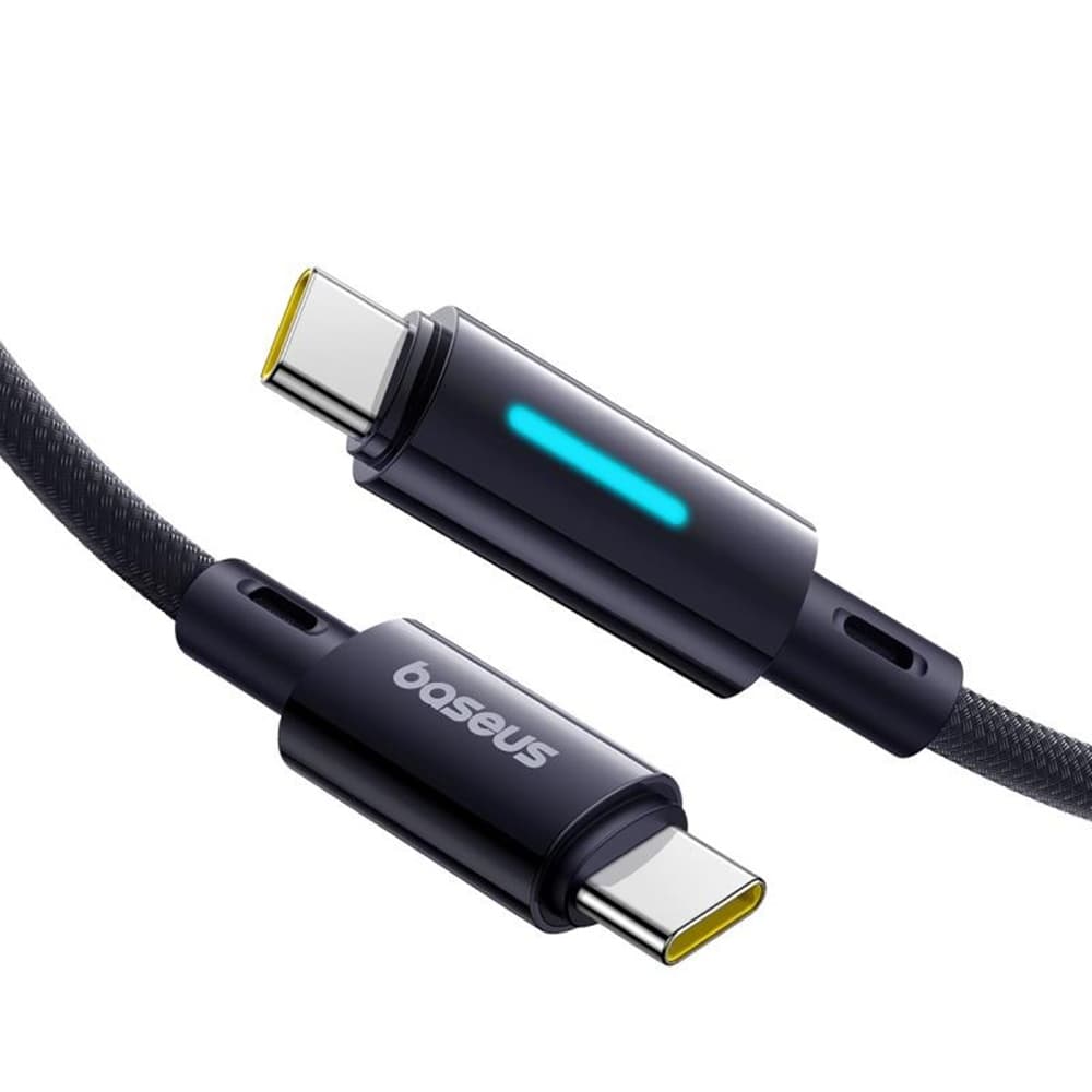 Baseus Data Cable Lit pro iPhone Laptop Type-C 100W 2m kosmická černá - náhled 2
