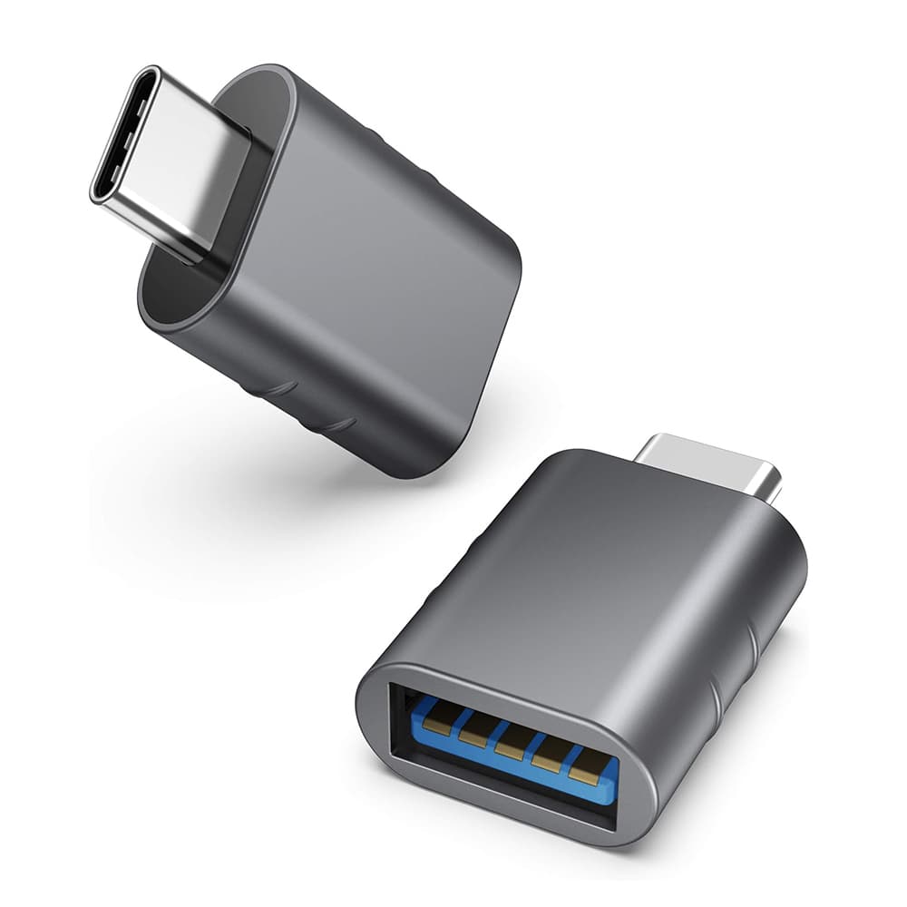 Techsuit Premium OTG Adaptér SlateVolt (A10) USB 3.0 na Type-C šedý - náhled 2