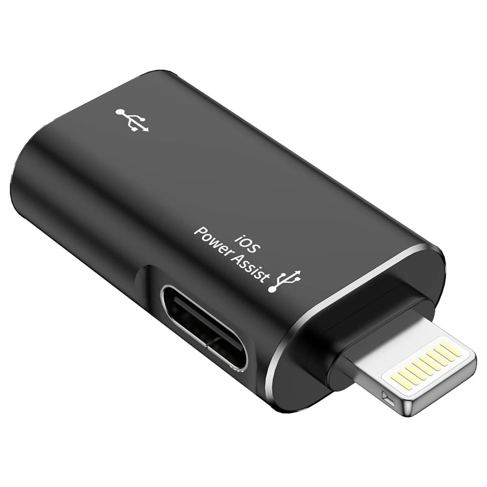 Techsuit Premium OTG adaptér AluVoltX A18 USB na Lightning černý - náhled 2