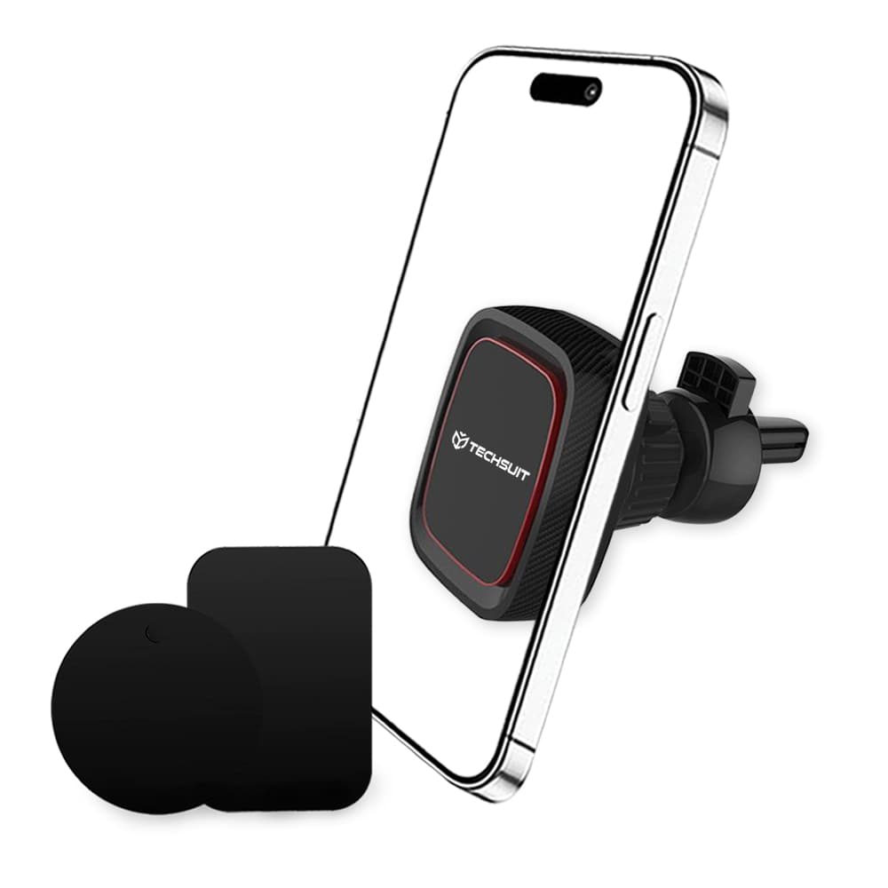 Techsuit Car Holder MagGrip S5 Držák do auta na větrací mřížku černý červený - náhled 2