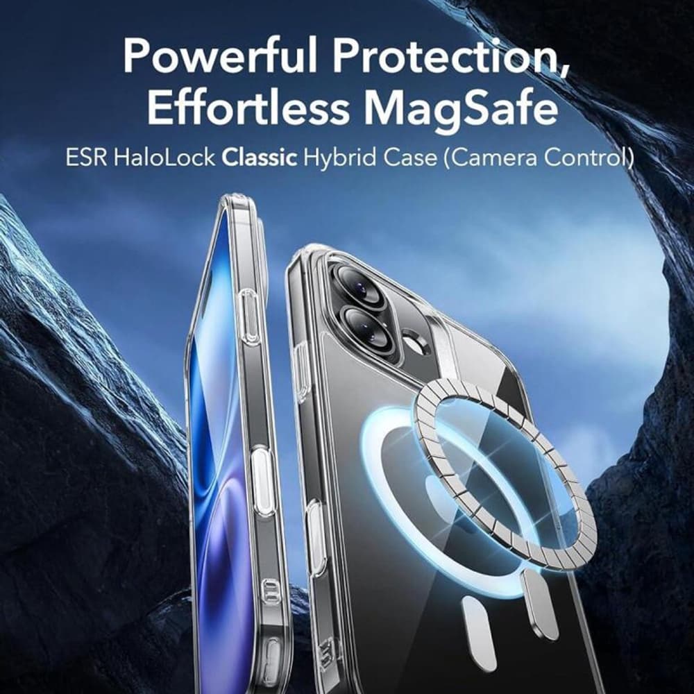 ESR Classic Hybrid HaloLock pro iPhone 16 průhledný - náhled 2