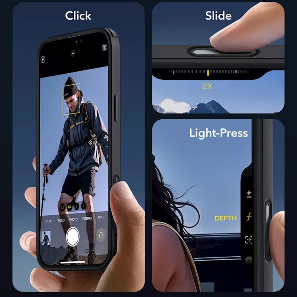 ESR Classic Hybrid HaloLock pro iPhone 16 černá průhledná - náhled 2