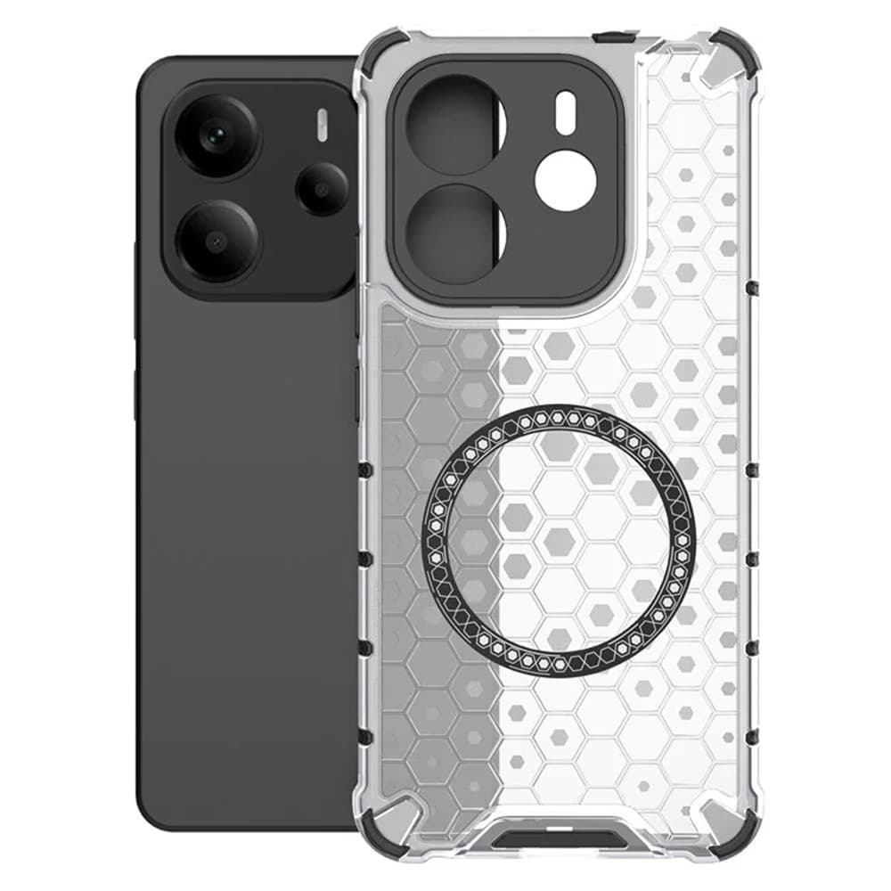 Techsuit HoneyComb Shield MagSafe pro Xiaomi Redmi Note 14 5G bílý - náhled 2