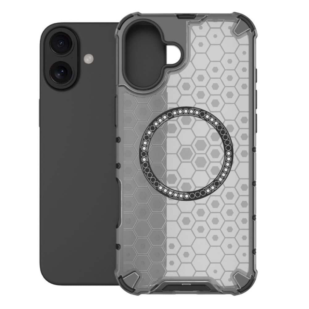 Techsuit HoneyComb Shield MagSafe pro iPhone 16 černý - náhled 2
