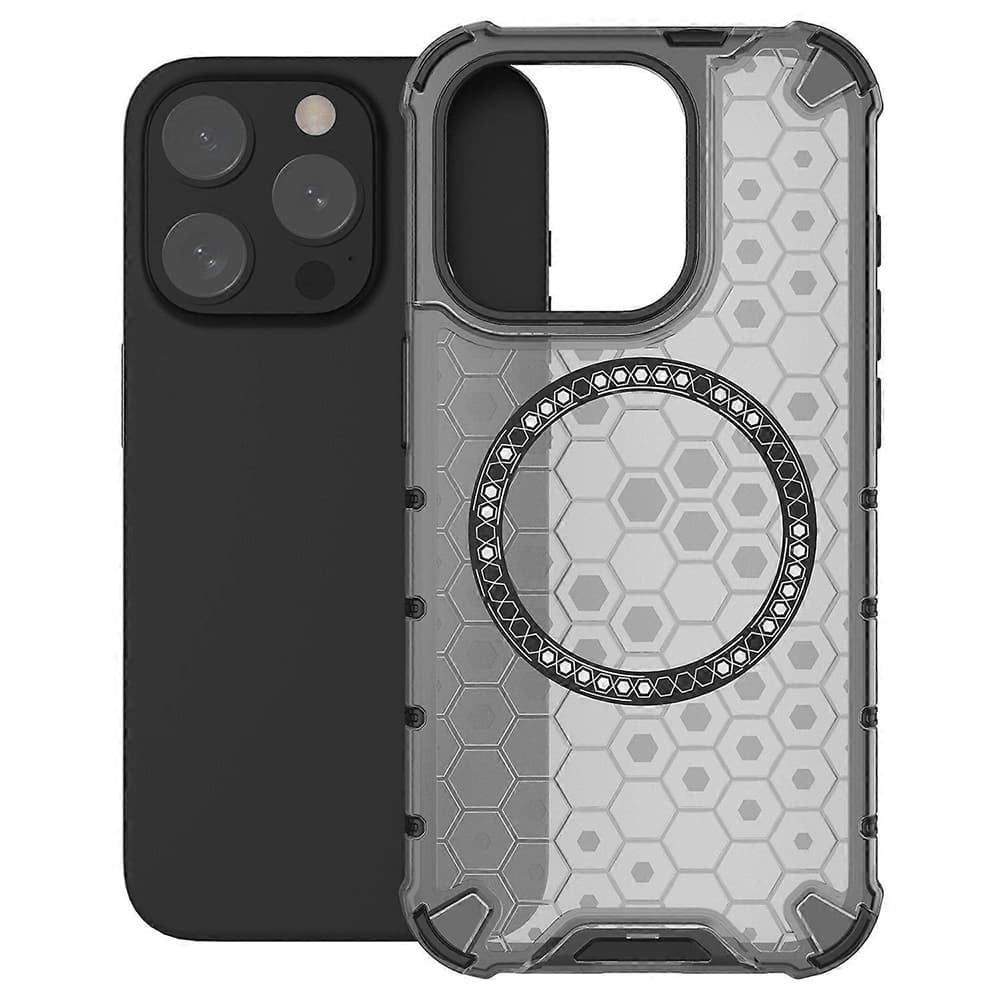 Techsuit HoneyComb Shield MagSafe pro iPhone 15 Pro černý - náhled 2
