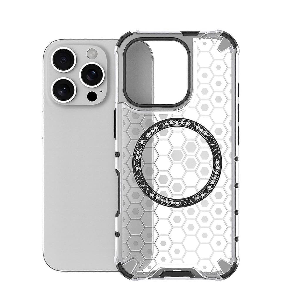 Techsuit HoneyComb Shield MagSafe pro iPhone 16 Pro bílý - náhled 2