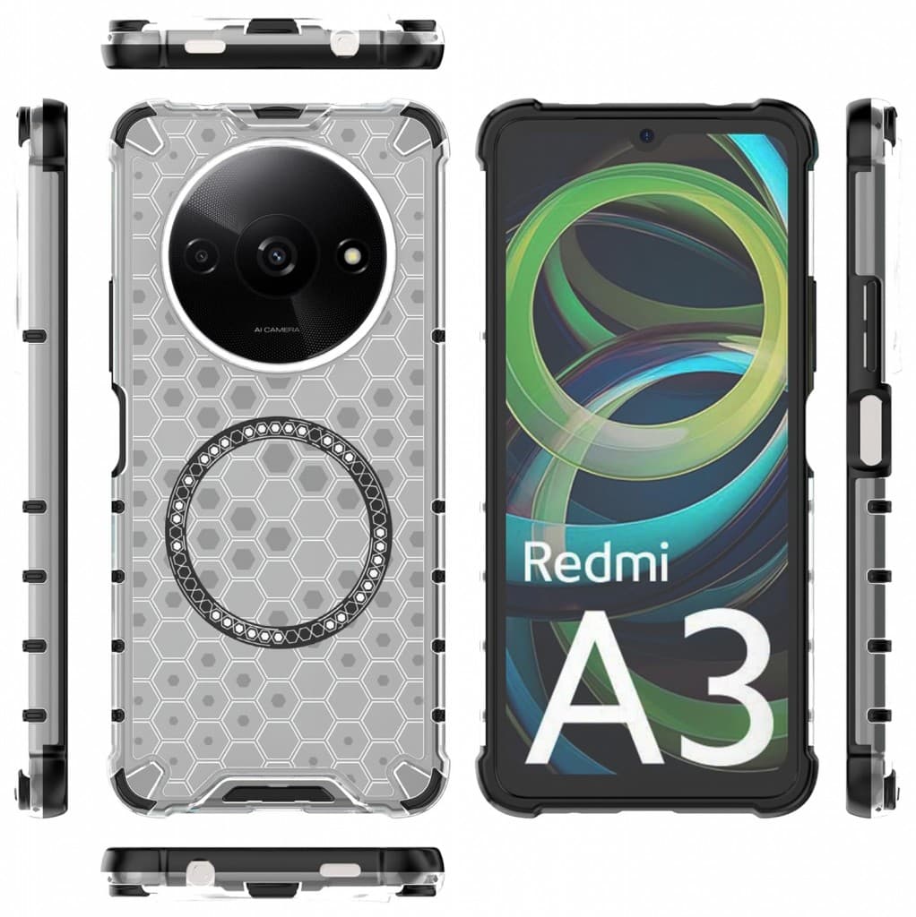 Techsuit HoneyComb Shield MagSafe pro Xiaomi Redmi A3 / A3x bílý - náhled 2