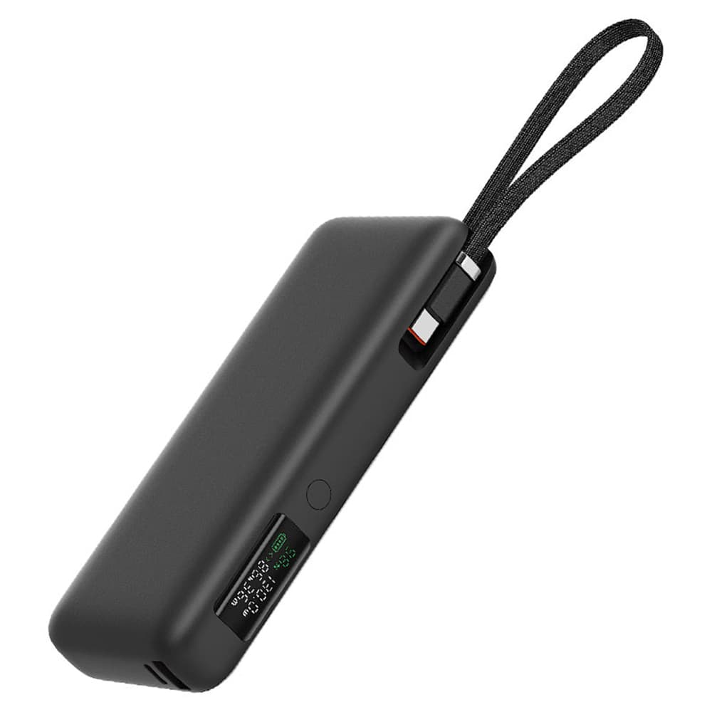 Acefast Power Bank M22-20000 s kabelem Type-C 20000mAh 74Wh PD130W LED displej černá - náhled 2